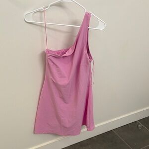 Abercrombie & Fitch One-Shoulder Pink Dress